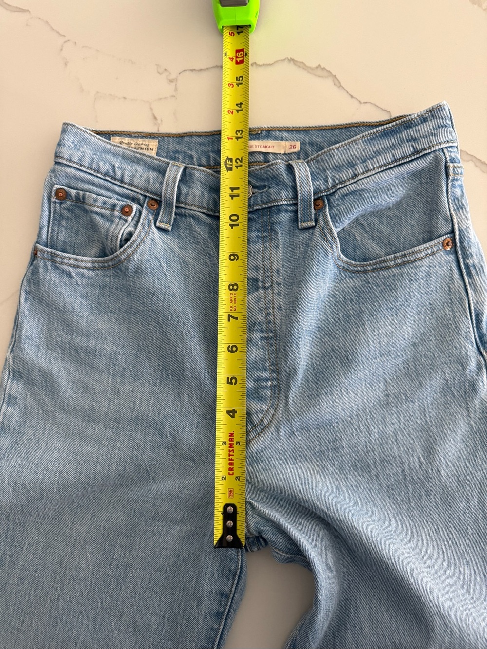 Levis Premium Ribcage Ankle Straight Jeans - Picture 8 of 9